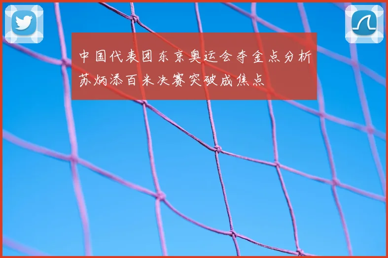 中国代表团东京奥运会夺金点分析苏炳添百米决赛突破成焦点